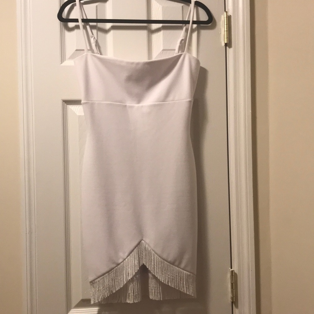NWT Nookie Mini White Fringe Dress